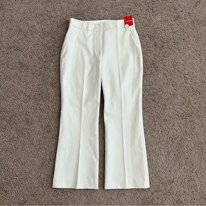 Spanx Pants Womens Size M Kick Flare Classic White